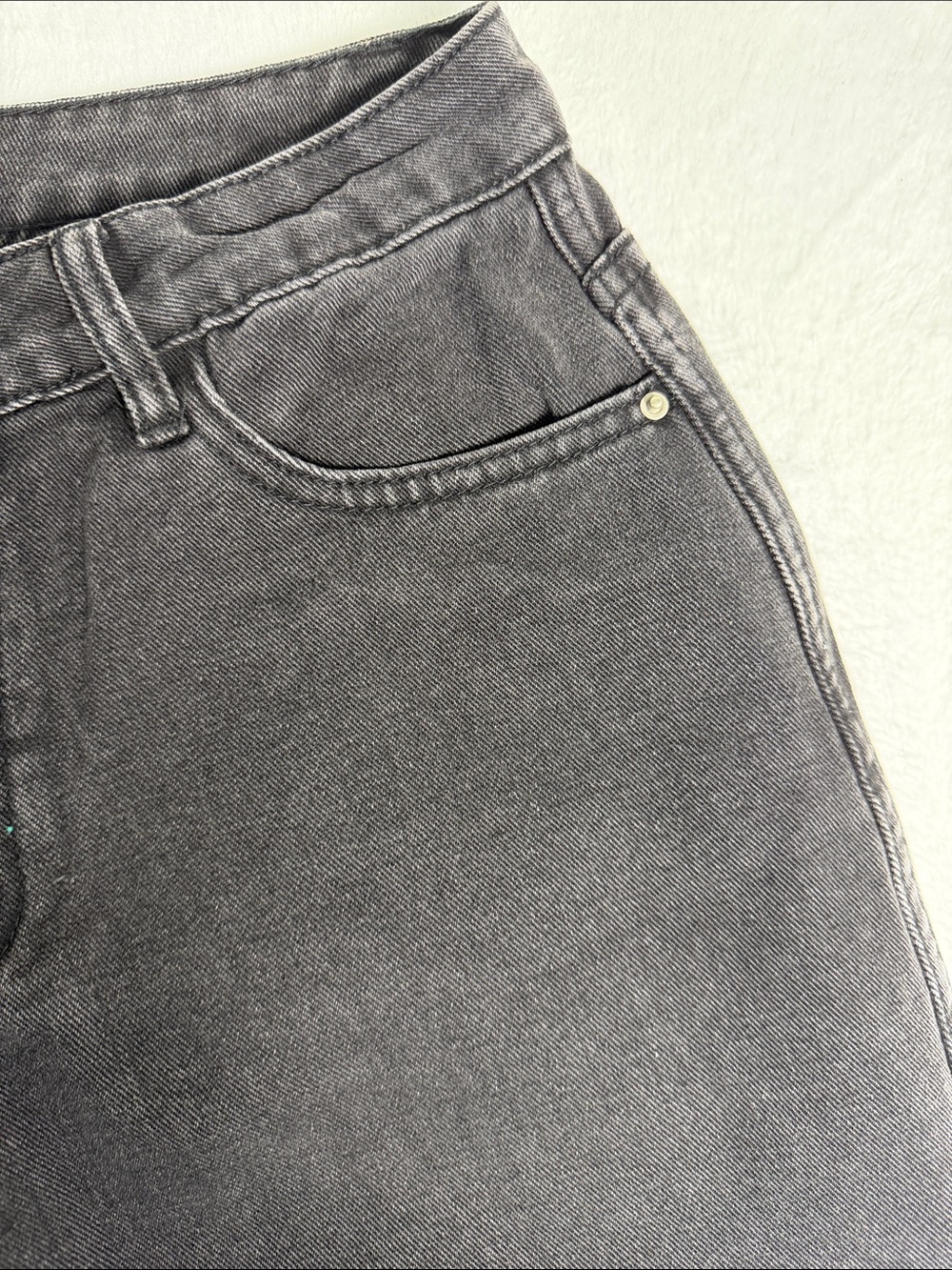 Princess Polly Washed Black High Rise Jeans - Picture 3 of 7